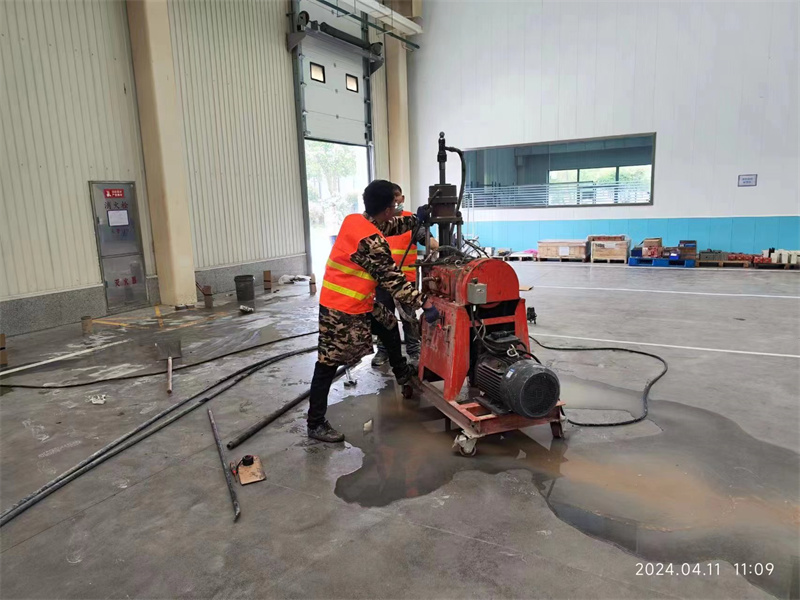 庆元厂房地面下沉塌陷注浆加固施工